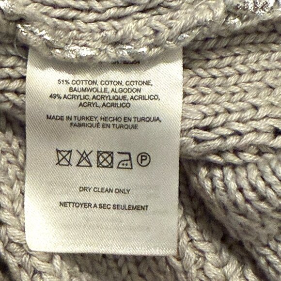 Anthropologie Womens Moth Sana Foiled Sweater Knit Tank Small Sleeveless - Picture 10 of 10